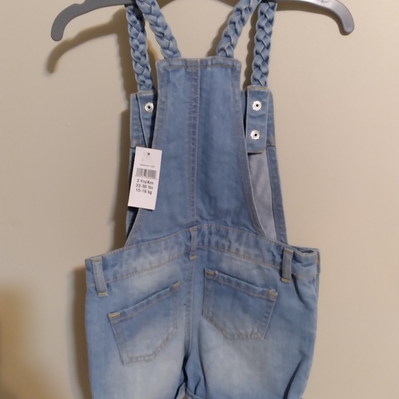 Gap Denim Short Overalls Size 3 - Picture 2 of 4